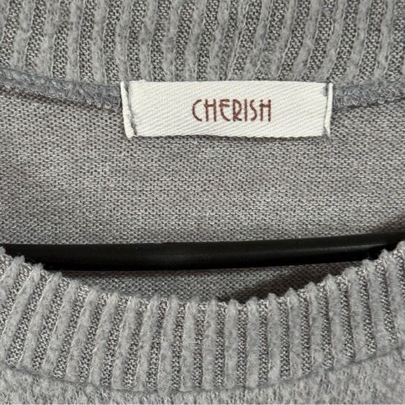 Cherish Gray Knit Sweater - Picture 3 of 4